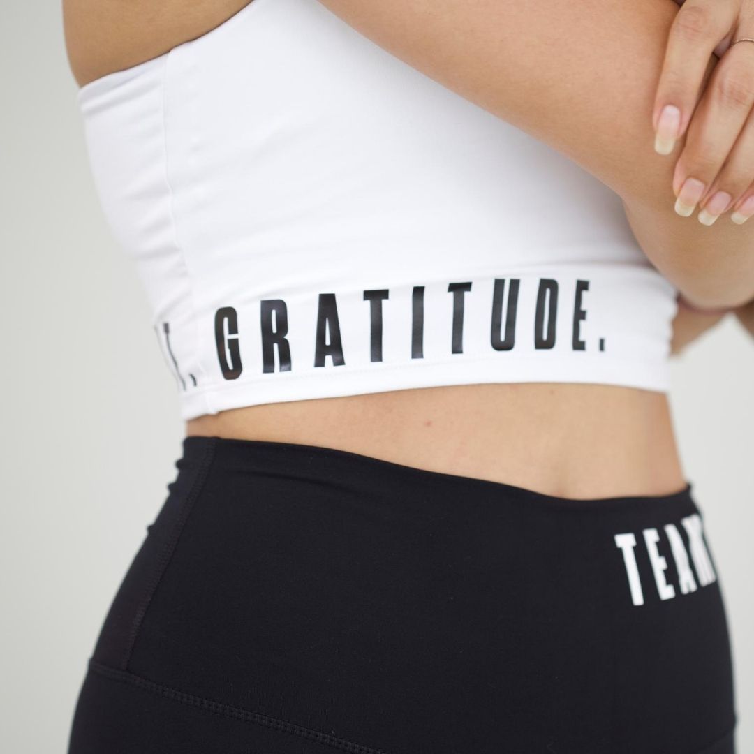POWER UP CROP / LOVE SWEAT GRATITUDE